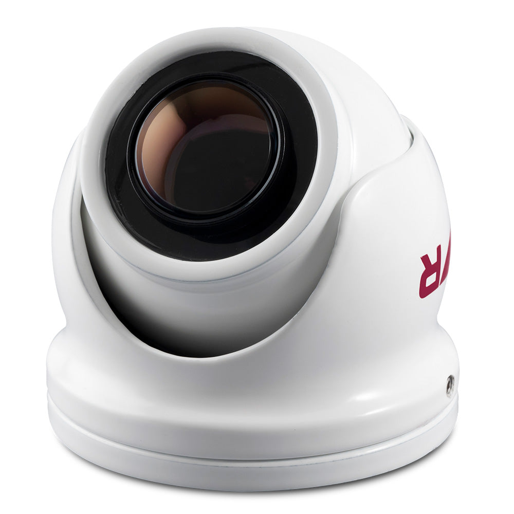 Raymarine CAM300 Mini Day Night Eyeball IP Camera for network video surveillance, showing its compact design and lens.