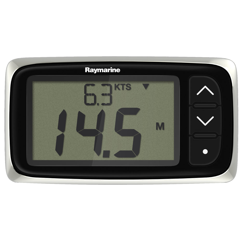 Raymarine i40 Bidata display system instrument showing navigation data on a marine vessel dashboard