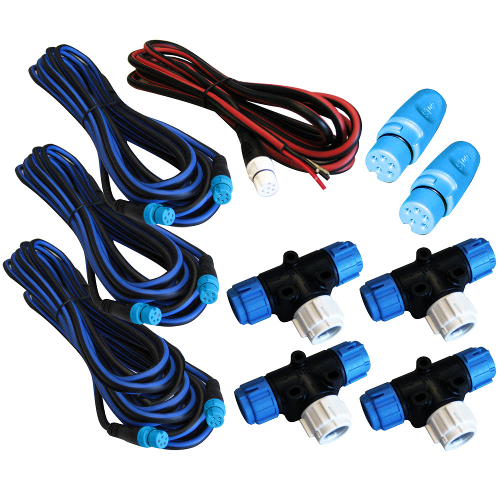 Raymarine SeaTalkng Backbone Cable Kit for ST70 displays, NMEA cable and sensor connection kit with connectors and wiring.