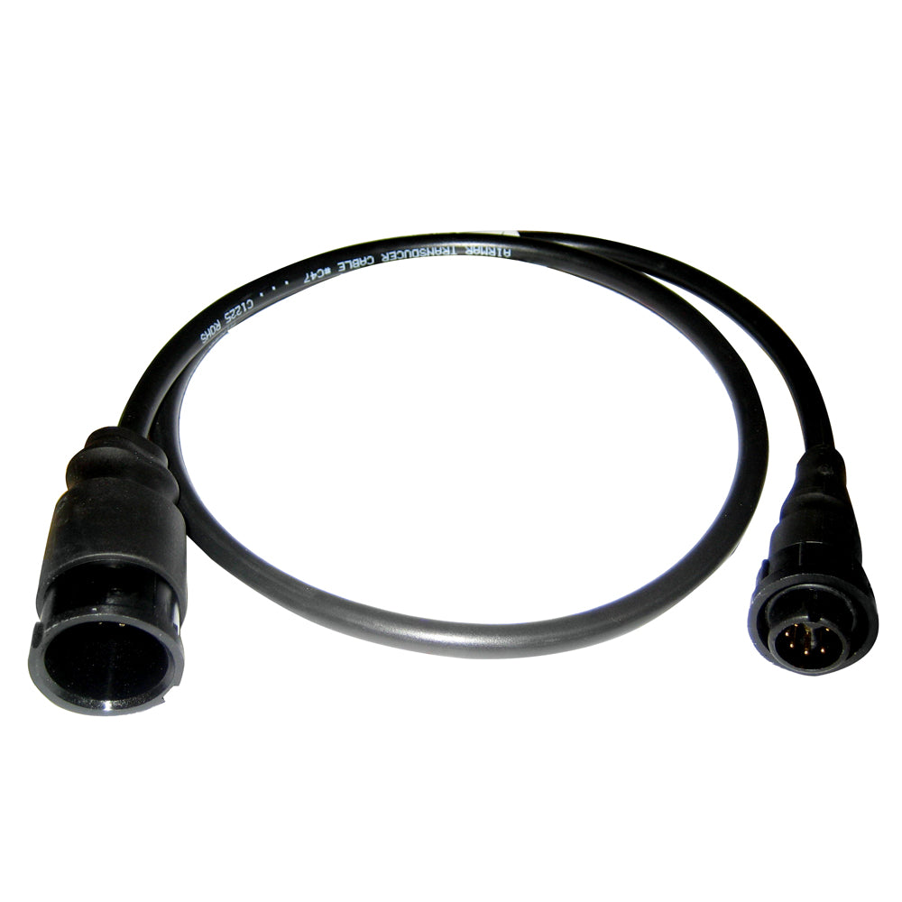 Raymarine transducer adapter cable for DSM30 and DSM300 fishfinder transducers, with waterproof connectors and durable build.
