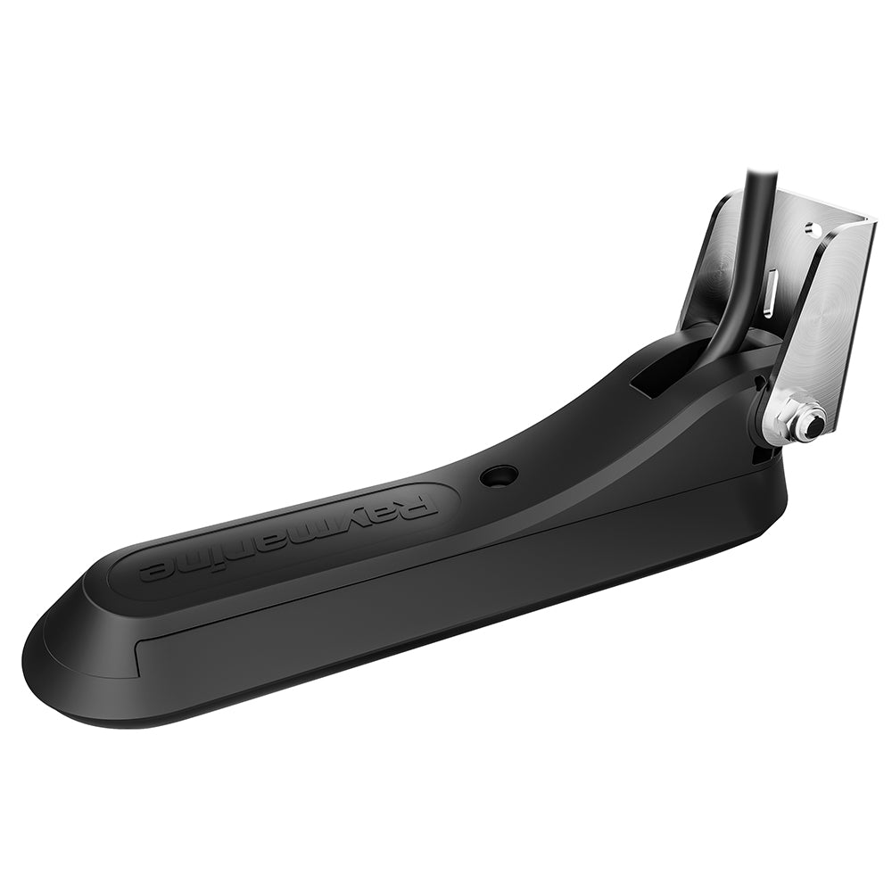 Raymarine RV-100 RealVision 3D transom mount transducer with all-in-one design for boat fishfinding and sonar imaging.
