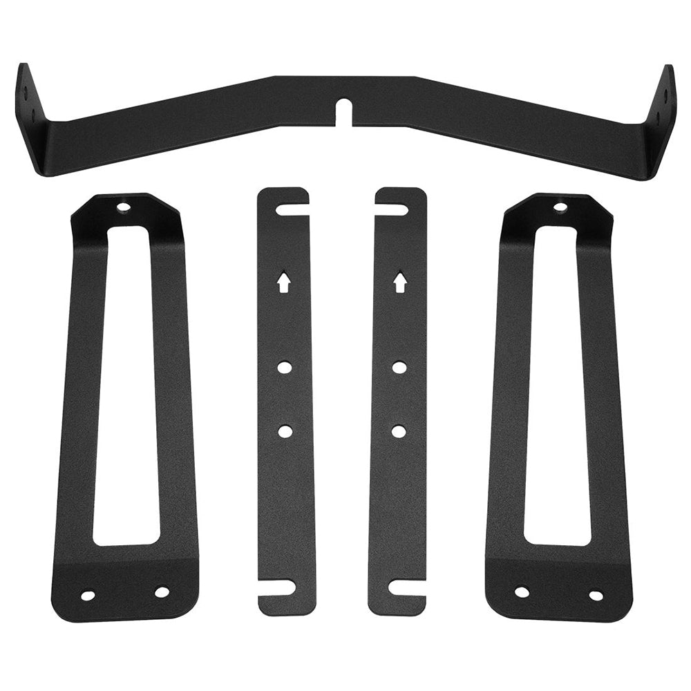 Support de calandre dissimulé pour barre lumineuse de 6 po (RIGID Industries) pour Ford F-150 2018+ - Noir