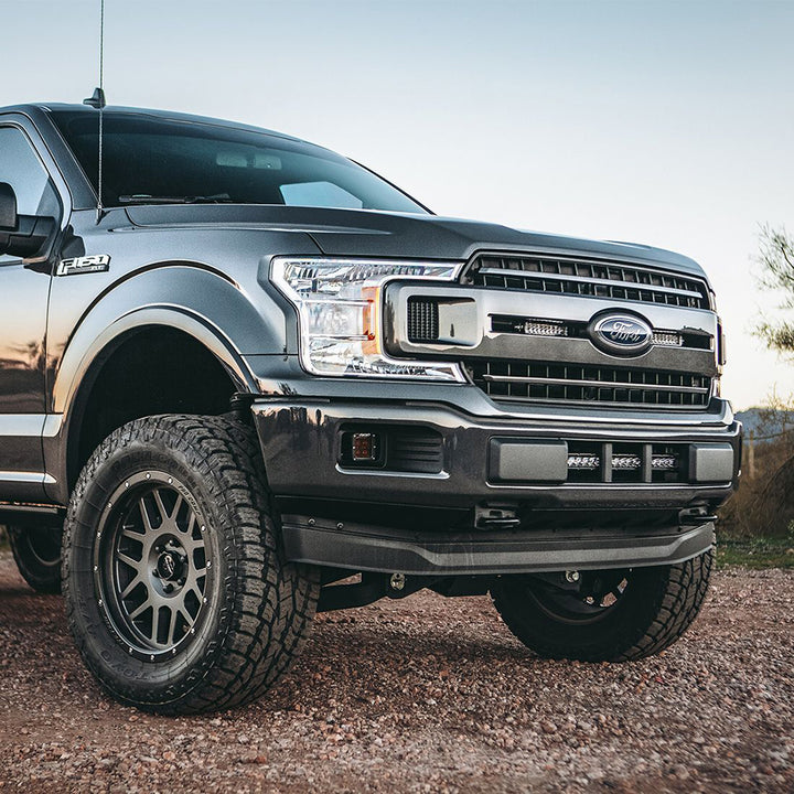 Support de calandre dissimulé pour barre lumineuse de 6 po (RIGID Industries) pour Ford F-150 2018+ - Noir