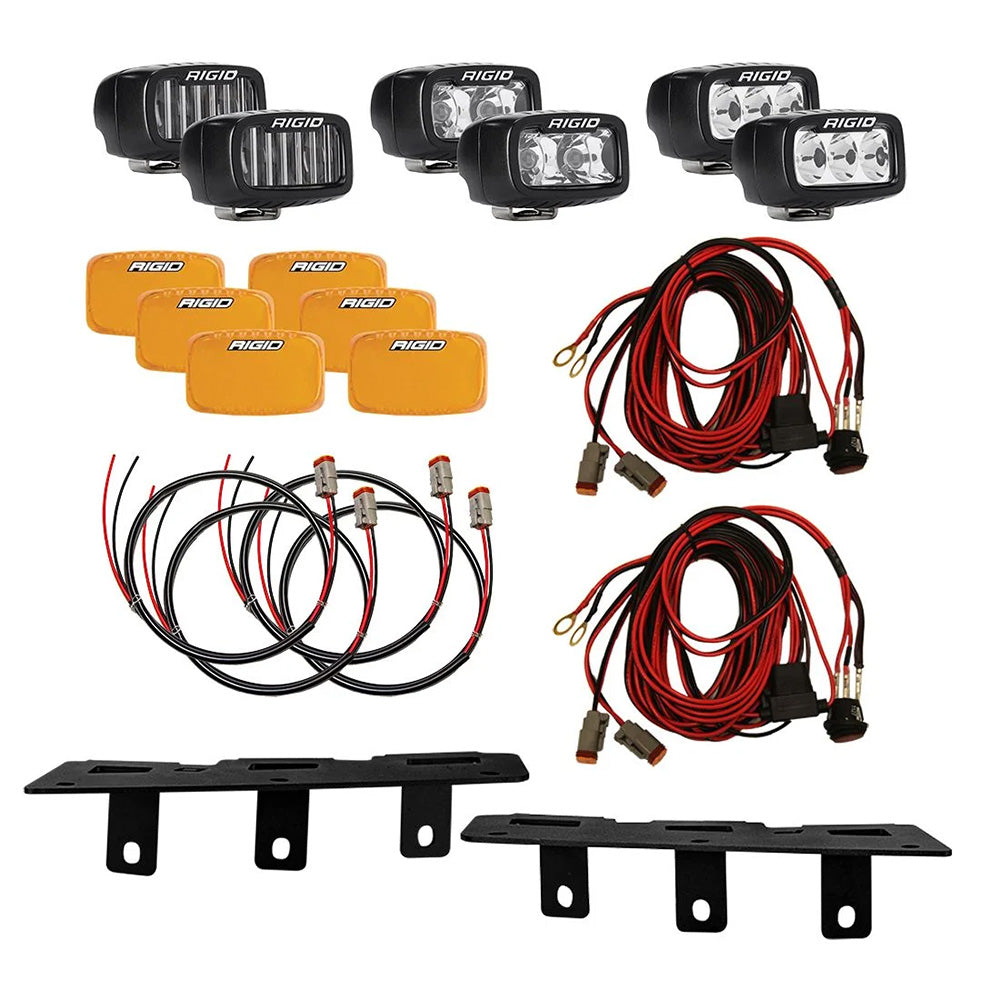 Kit de feux antibrouillard triple SR-M pour pare-chocs Bronco MOD 2021+ de RIGID Industries