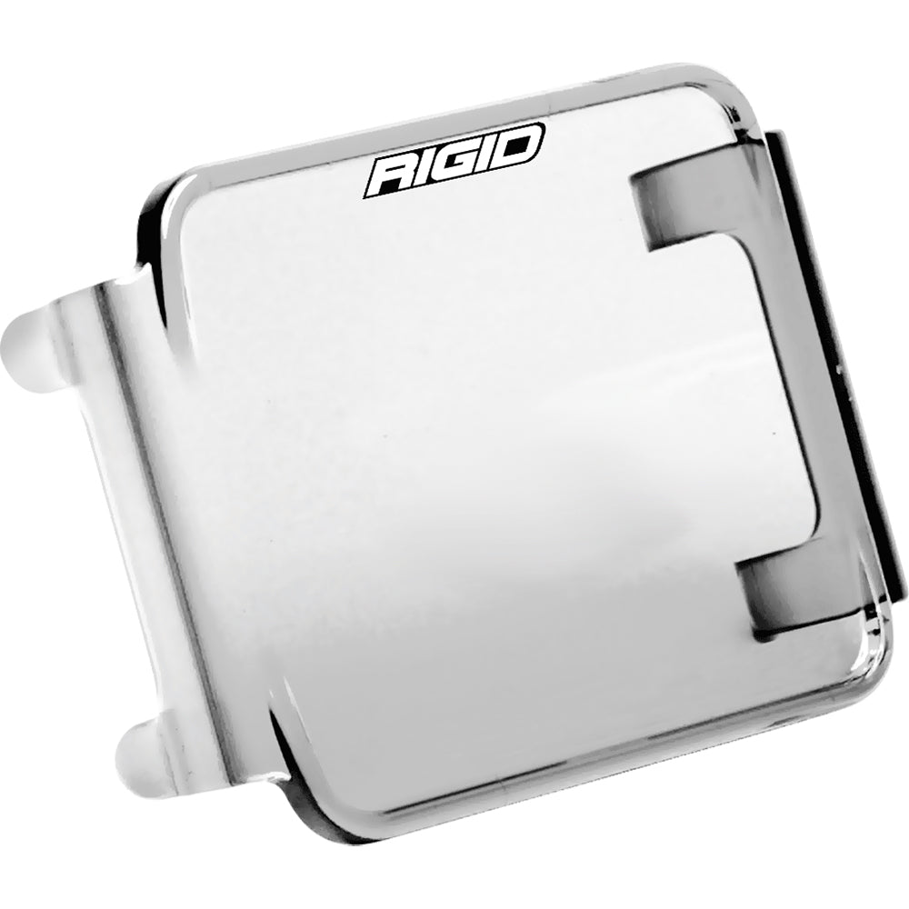 Clear lens cover for RIGID Industries D-Series LED lights, providing protection and durability for off-road lighting accessories.