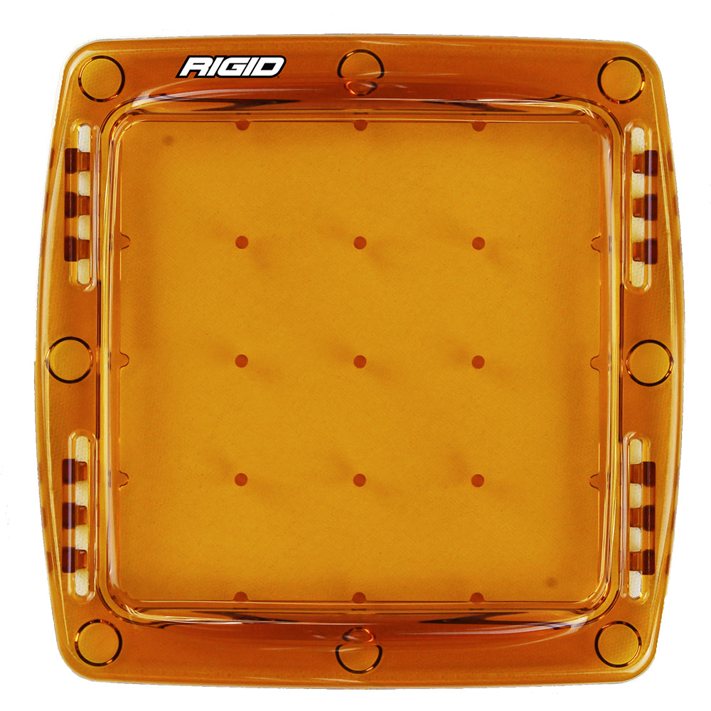 Yellow RIGID Industries Q-Series lens cover accessory for LED lights, protecting the lens and enhancing durability.