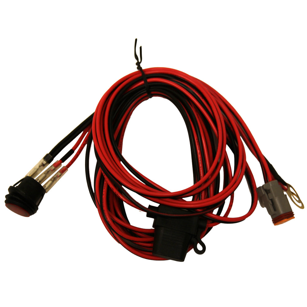 RIGID Industries wire harness for 4-6 inch light bars, durable accessory with wiring connections for easy installation.
