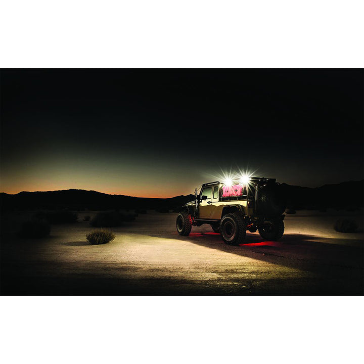 Rigid Industries 1" x 2" 65 DC Scene Light in black, flood/spreader light designed for off-road and outdoor vehicle illumination.
