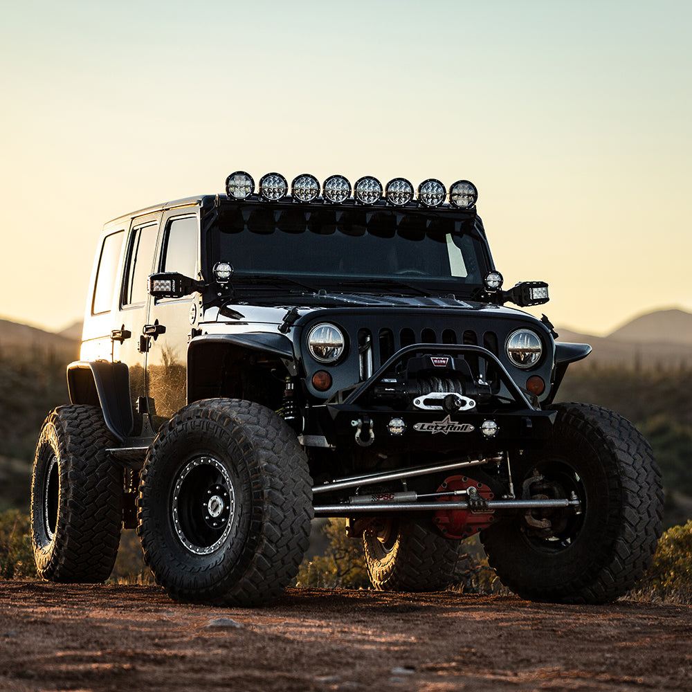 Feu antibrouillard tout-terrain à DEL RIGID Industries série 360 ​​de 4 pouces avec rétroéclairage blanc - Boîtier noir