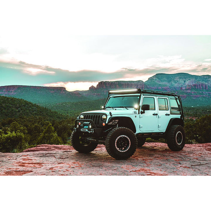 Pair of RIGID Industries D-SS Series PRO Flood LED surface mount lights in black, designed for off-road or work vehicle illumination.