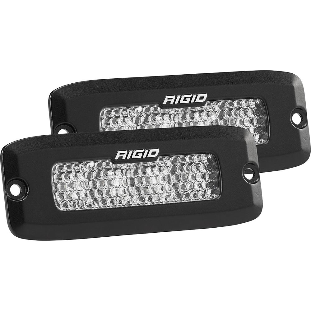 RIGID Industries SR-Q Series PRO Spot Diffused LED - Montage encastré - Paire - Noir