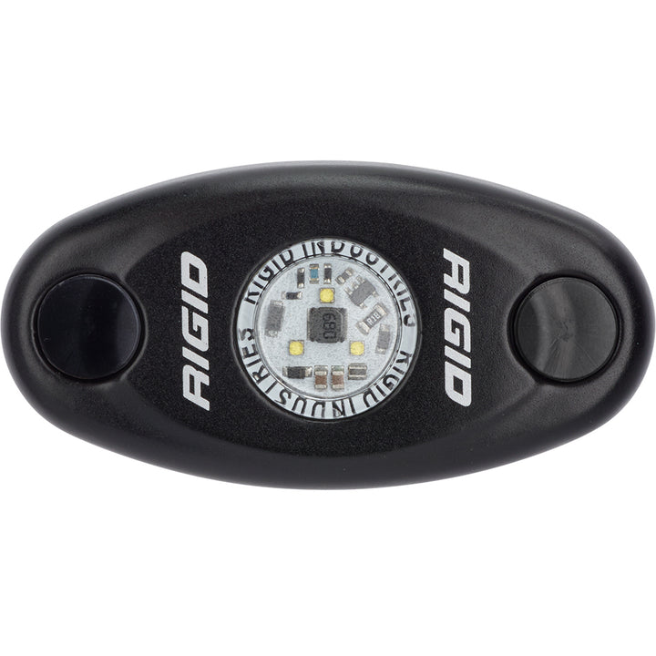 RIGID Industries A-Series Black Low Power LED Light - Single - Red
