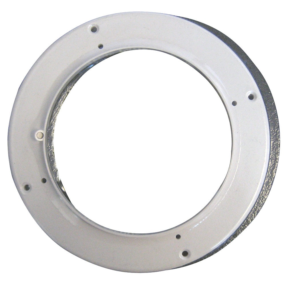 White Ritchie Helmsman Adapter Kit for compasses, shown with compatible mounting components and detailed connectors.