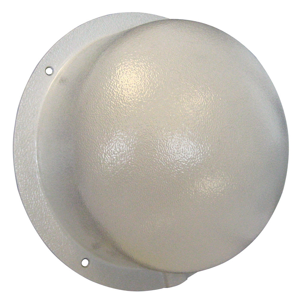 White Ritchie NC-20 Navigator bulkhead mount compass cover showing the round, white protective cover with branding details