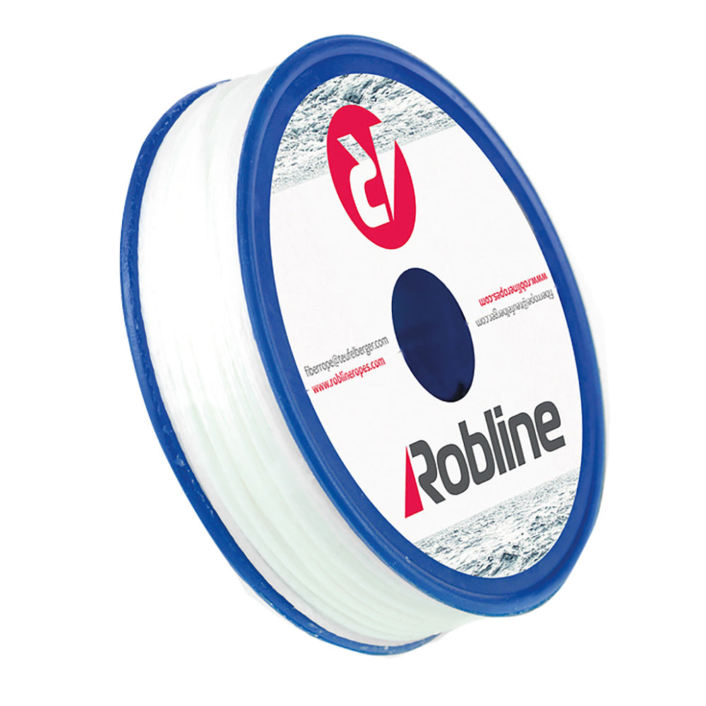 Robline Waxed Whipping Twine 0.5mm x 40m in white, a durable rope for crafts and sailing projects.