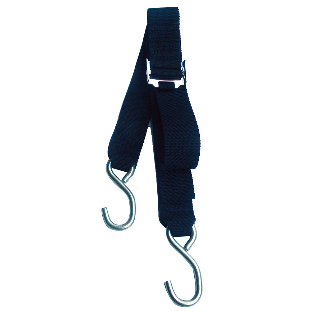 Rod Saver Stainless Steel Roller Buckle Gunwale Tie-Down - 2" x 13
