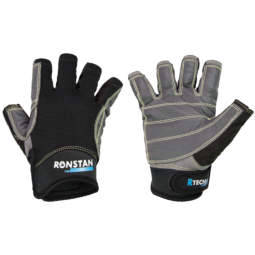 Black Ronstan Sticky Race Gloves in size Medium, designed for sailing accessories, with textured palms for grip.