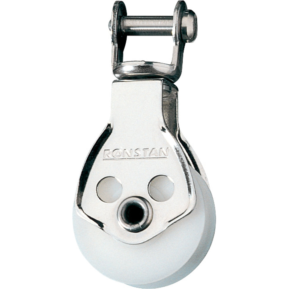 Ronstan Series 25 Utility Block with swivel shackle head, single block for sailing or rigging applications