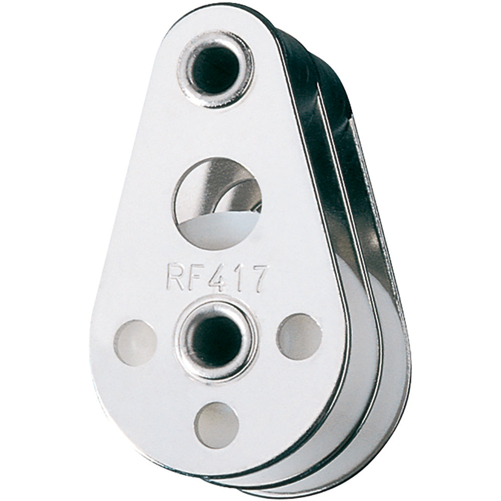 Ronstan Series 30 Utility Block with double tube rivet for sailing and marine applications, showing the block’s construction and design.