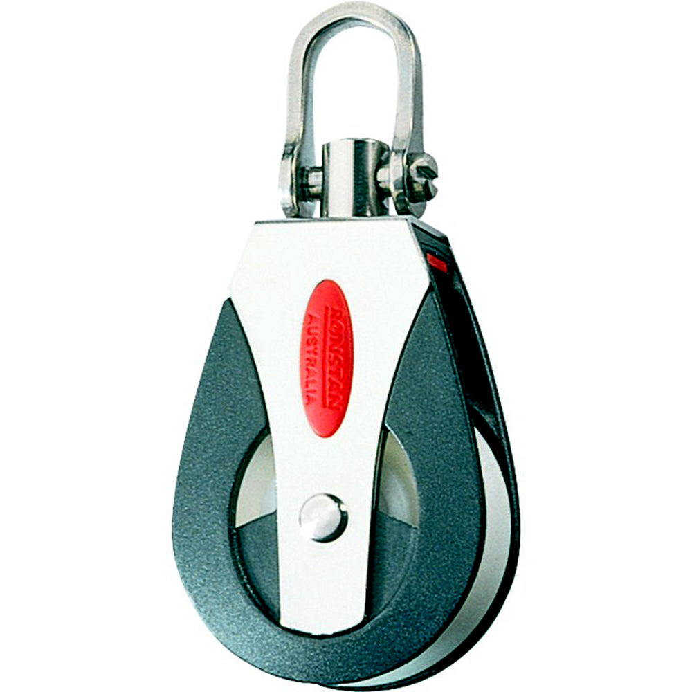 Ronstan Series 40 all-purpose single block with universal head for sailing and rigging applications