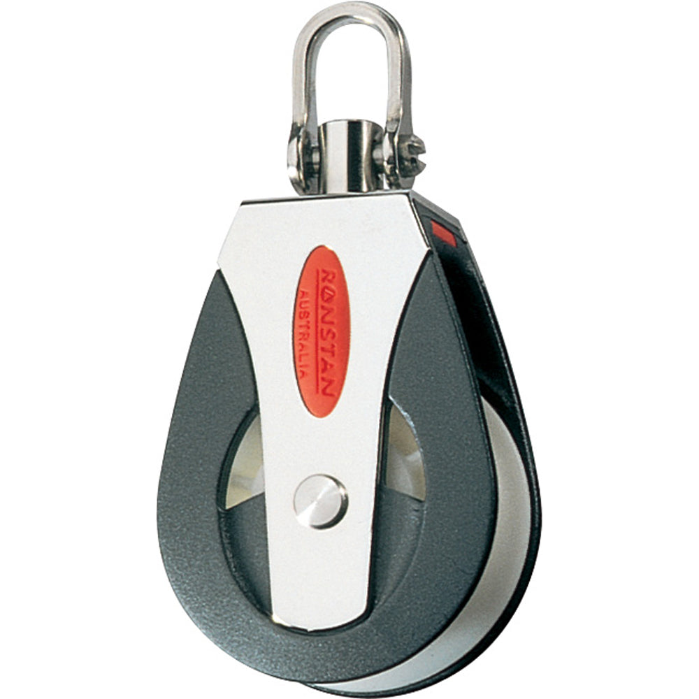 Ronstan Series 50 All Purpose Block with single universal head, featuring durable construction for sailing and marine use.