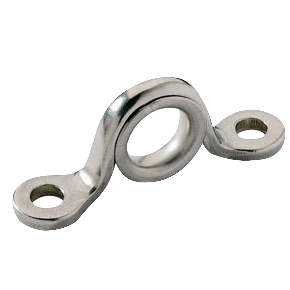 Ronstan Ferrule Eye Saddle hardware in 11.4mm (7/16") clearance, showing the durable metal saddle with eyelet for sailing or rigging applications