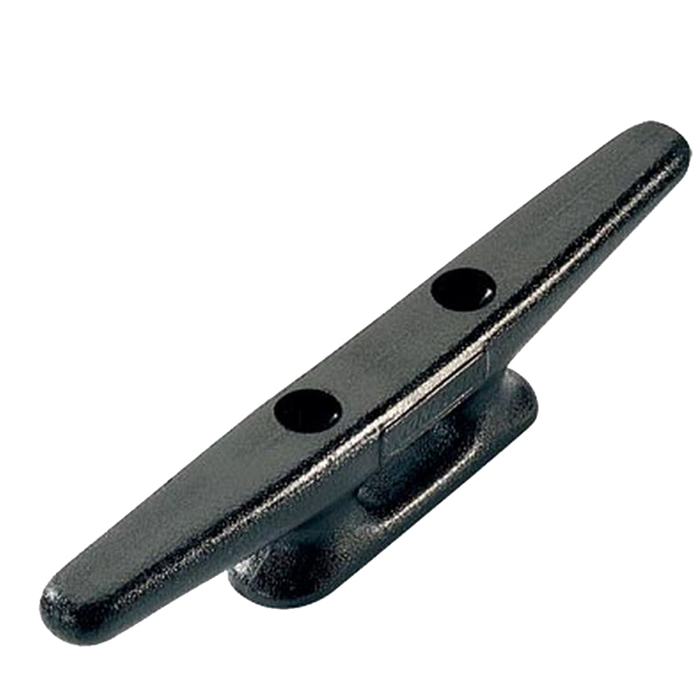 Ronstan nylon horn cleat, 76mm (3-inch) long, marine hardware for securing ropes on boats, shown in close-up on clean surface.