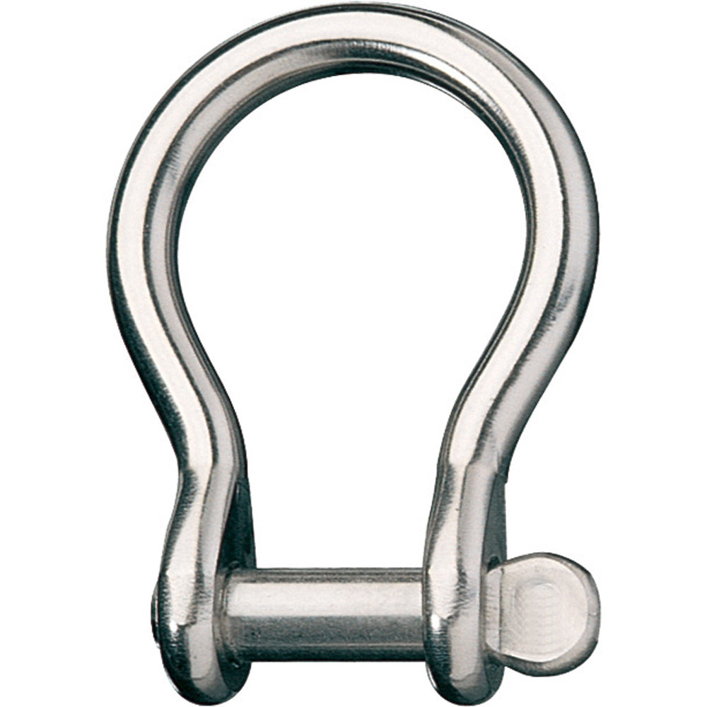Ronstan bow shackle with 5/16-inch pin, 1-1/16 inch length, 7/8 inch width, suitable for marine use.