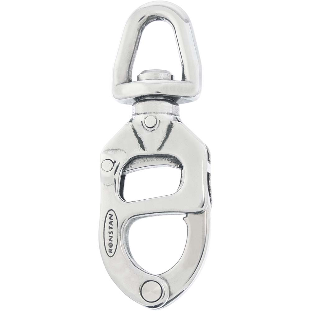 Ronstan TriggerSnap Shackle 80mm, a durable stainless steel shackle used for sailing and marine applications.