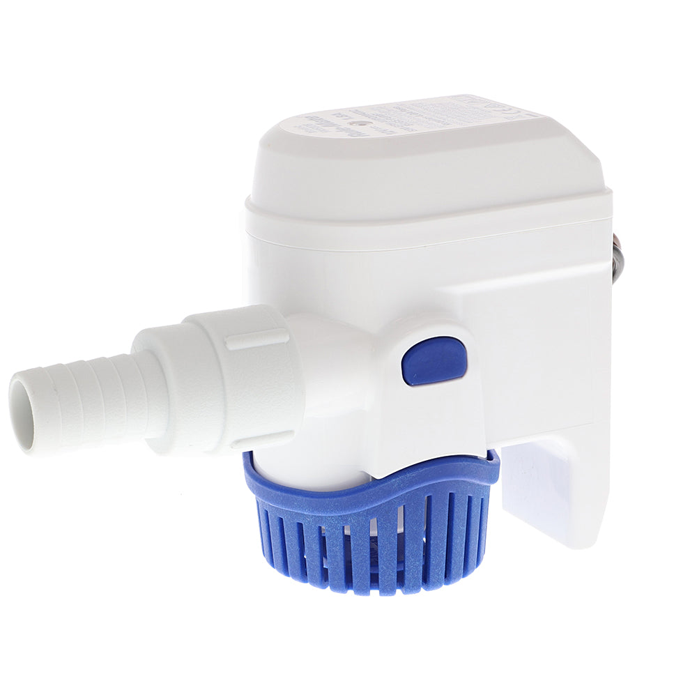 Rule Rule-Mate 500 24V fully automated bilge pump, marine bilge pump with compact design and durable construction.
