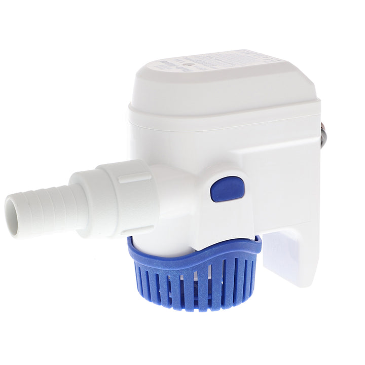 Rule Rule-Mate 500 24V fully automated bilge pump, marine bilge pump with compact design and durable construction.