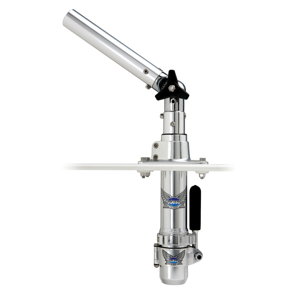 Rupp Marine Classic Top Gun bolt-in outrigger holders for boat outriggers, durable marine accessories with stainless steel finish.