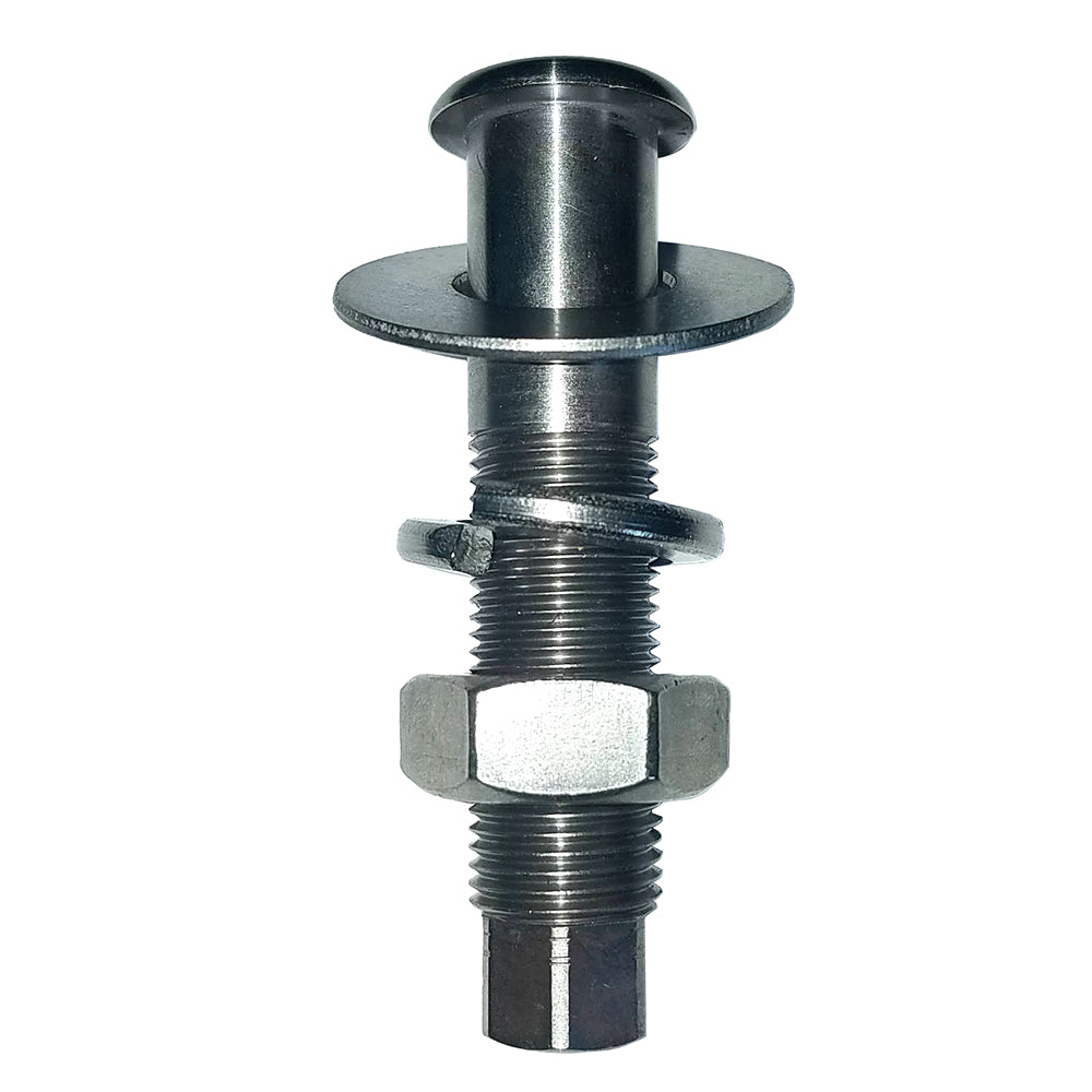 Rupp Marine Fairlead Tube for outrigger accessories, black metal tube with mounting brackets, designed for boat outriggers.