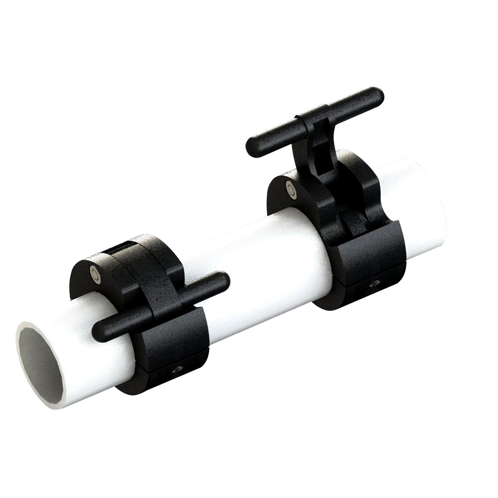 Rupp Marine folding halyard line retainer for telescoping outrigger poles, durable outrigger accessory for secure line management.