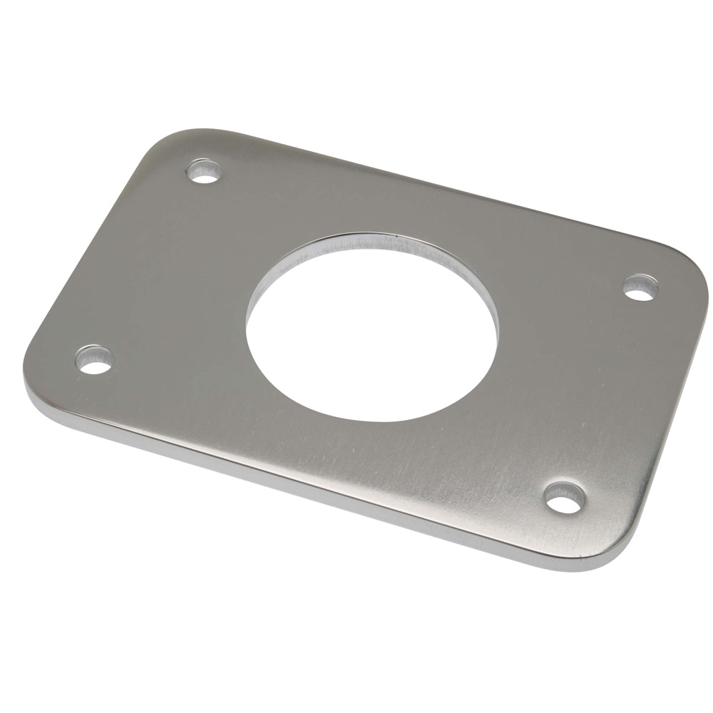 Rupp Marine Top Gun outrigger backing plate with 2.4-inch hole, designed for outriggers, shown with the plate visible in the image.