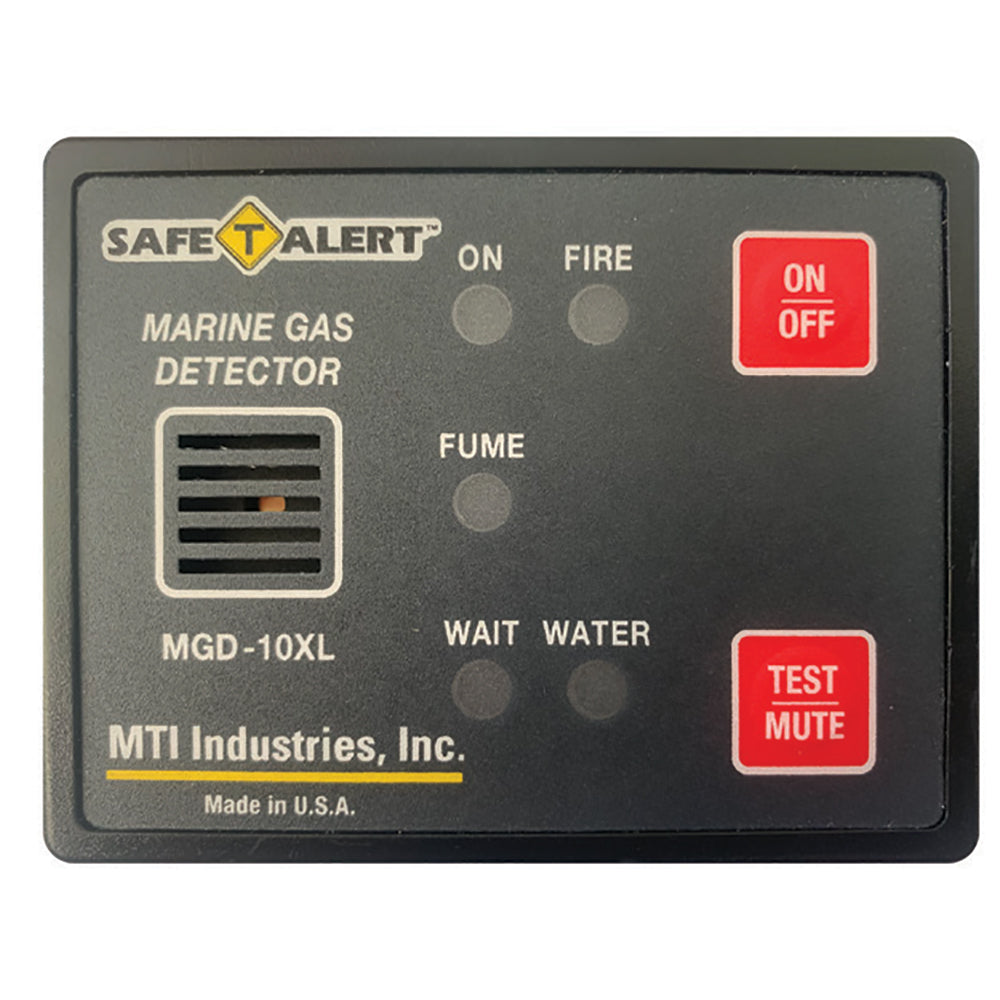 Safe-T-Alert gas vapor alarm for fire, fumes, and bilge water detection, black surface mount Fume Detector.