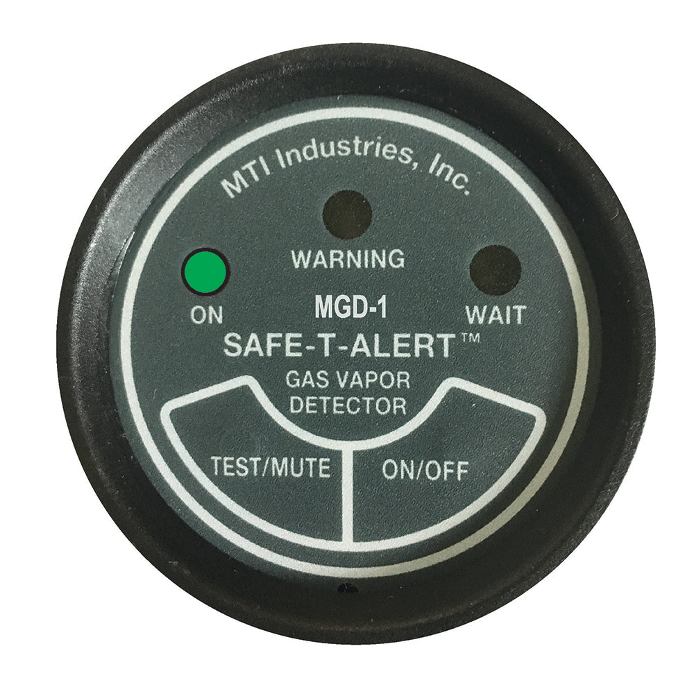 Safe-T-Alert gas vapor alarm in a black UL 2-inch instrument case, designed for detecting hazardous fumes and vapors.
