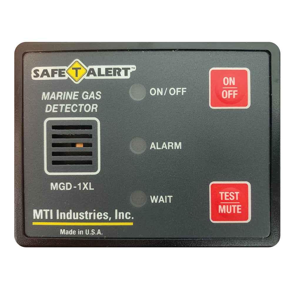 Safe-T-Alert Marine Gas Fume Detector installed on a boat, designed to detect hazardous gas fumes in marine environments.