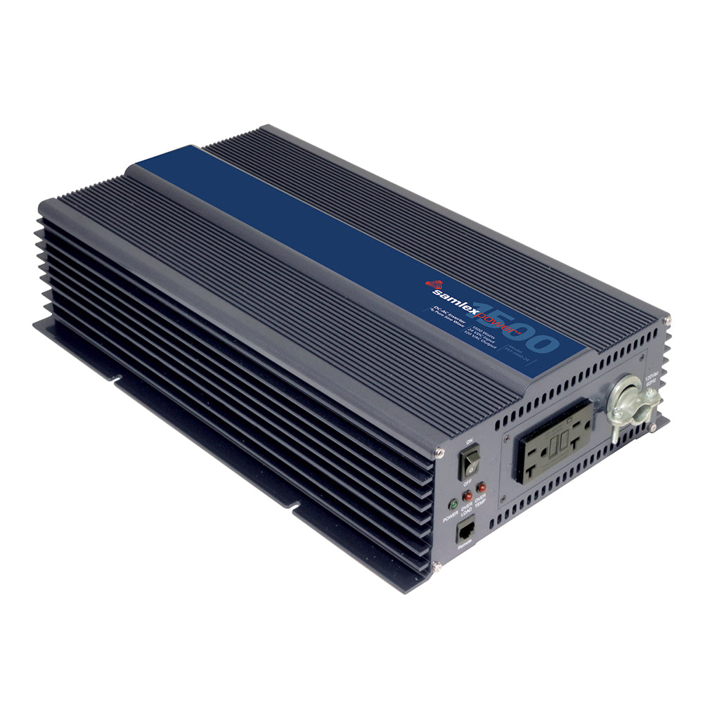 Samlex 1500W Pure Sine Wave Inverter for 24V systems, showing front view with control panel and power connections.
