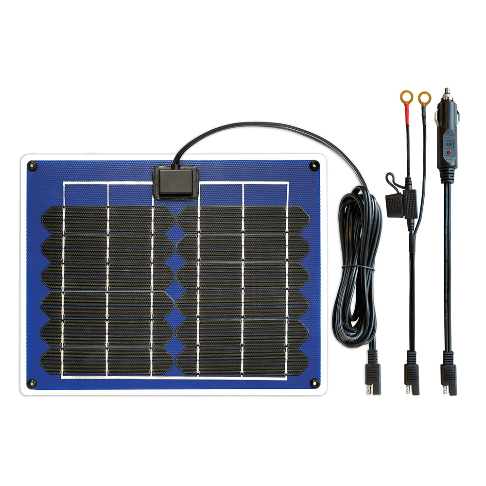 Samlex America 10W Solar Panel Battery Maintainer Portable SunCharger for charging batteries with solar power.