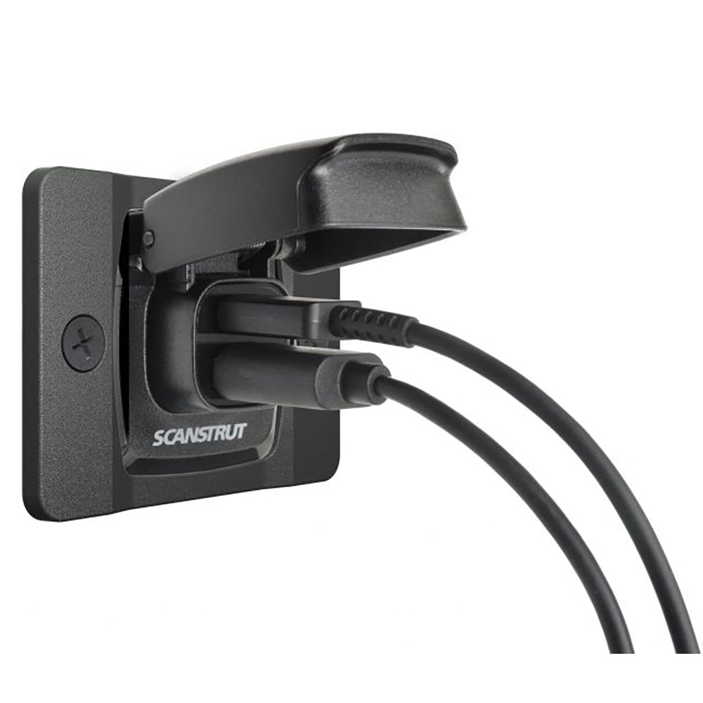 Scanstrut Flip Pro accessory with front fit bezel, 12/24V fast charge dual USB-A/C socket for marine or vehicle use