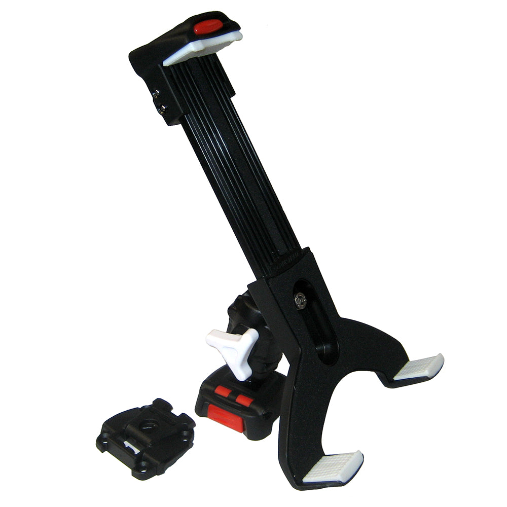 Scanstrut ROKK Mini Mount Kit with fixed tablet clamp for secure display mounting on boats or vehicles.