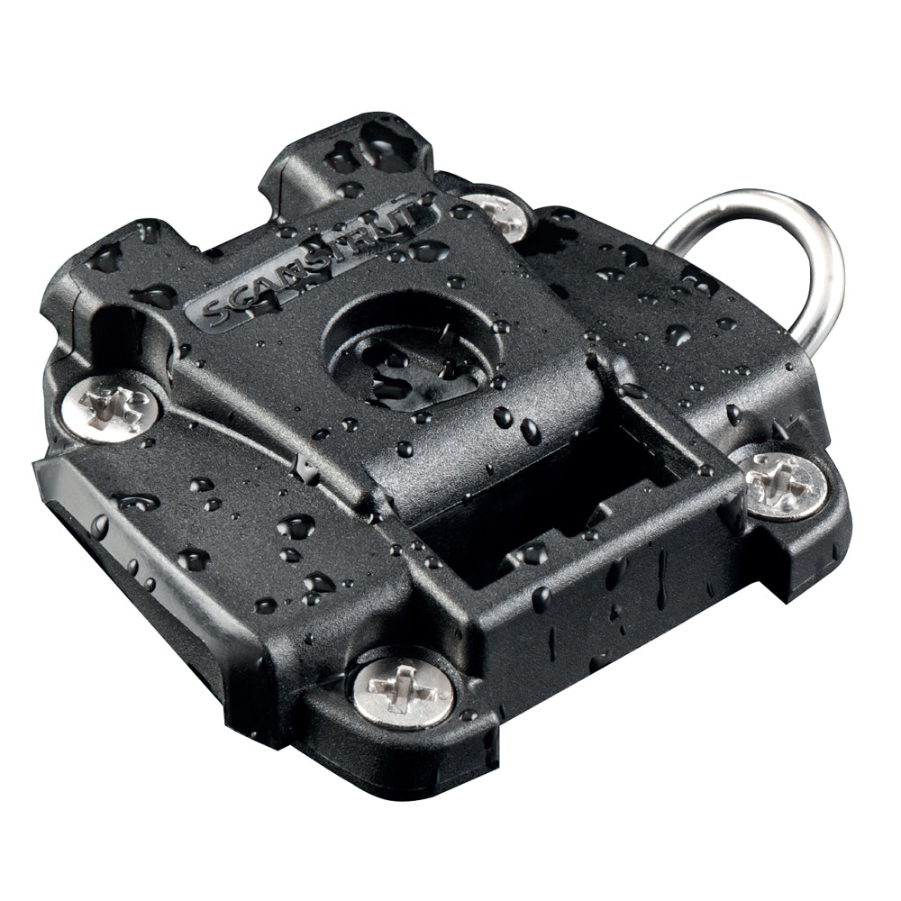 Scanstrut ROKK Mini surface mount display mount showing sleek, compact design for secure device attachment on surfaces.