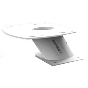Scanstrut Aluminum PowerTower radar mount with 6-inch forward lean, designed for secure boat radar or TV antenna installation.