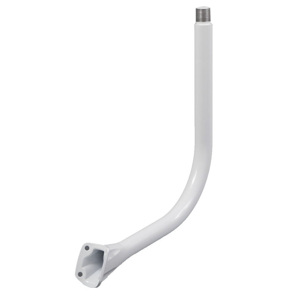 Scanstrut PowerTower GPS/VHF/Navtex antenna mount on boat radar or TV bar for secure center mounting.