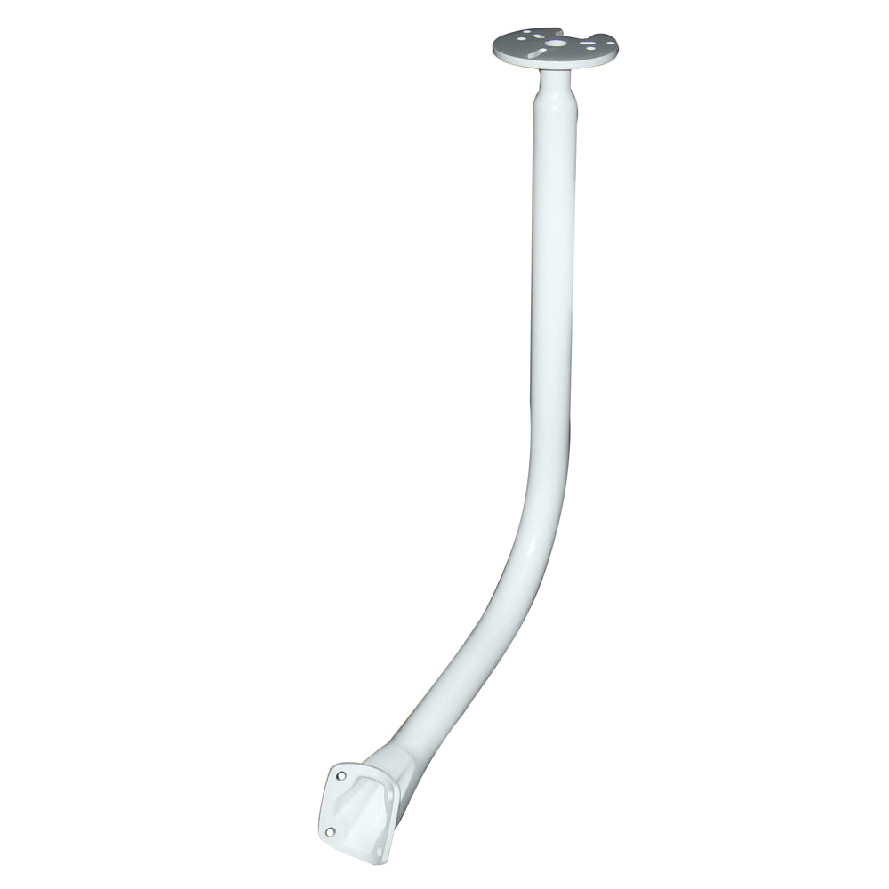 Scanstrut PowerTower Center Mounted Light Bar on radar/TV mount, designed for marine use with robust construction.