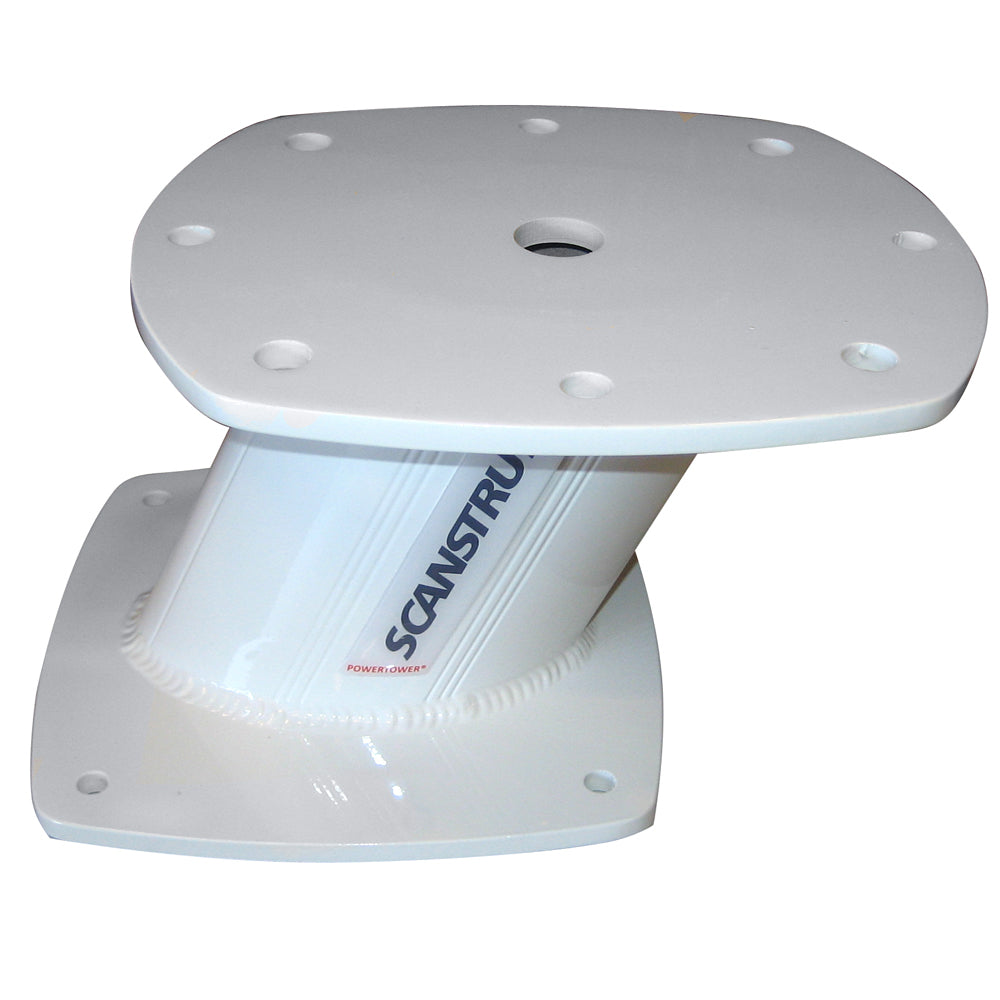 Scanstrut APT6003 Aluminum PowerTower open array radar mount, 6-inch aft leaning design for marine radar or TV installation.