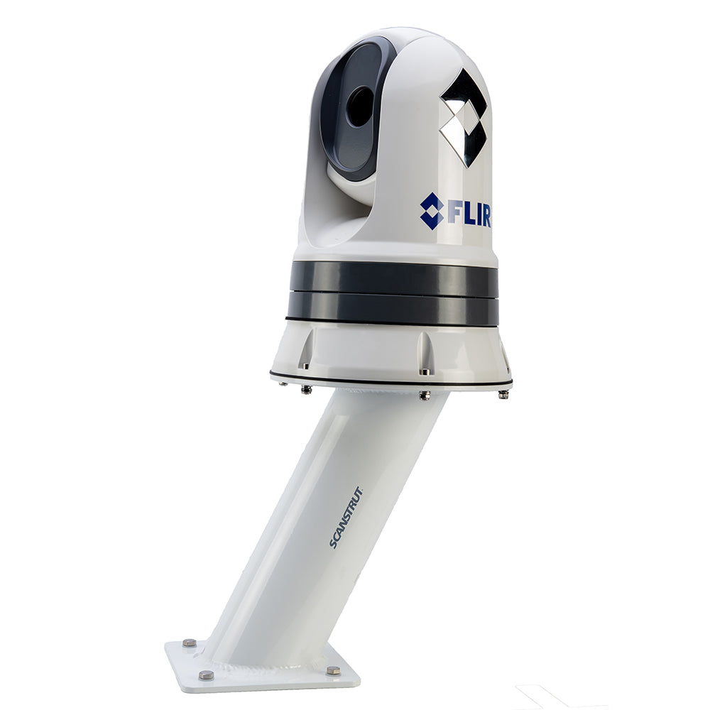 Scanstrut Aluminum PowerTower radar and TV mount for FLIR M300 cameras, 12-inch height, sturdy aluminum construction.