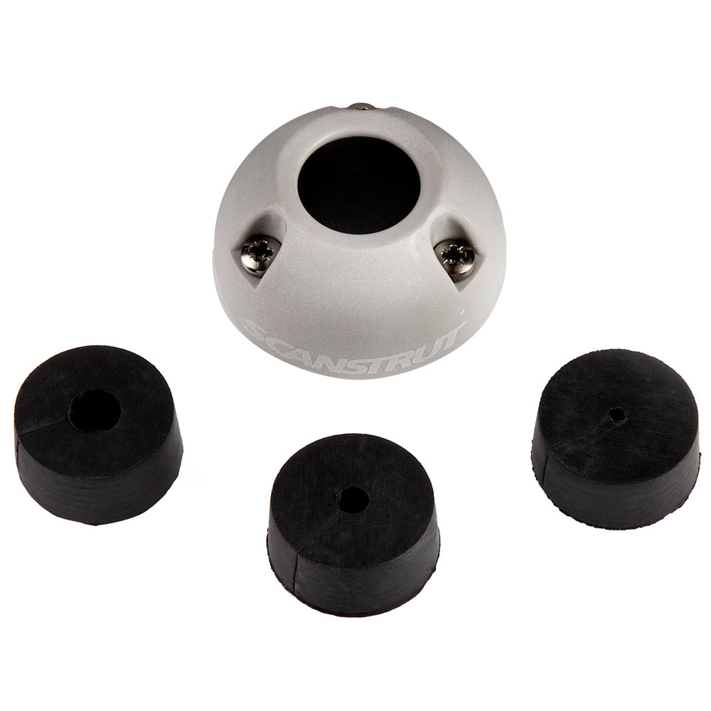 Scanstrut DS16-P Vertical Cable Seal for wire management, showing the waterproof seal with cables passing through it.