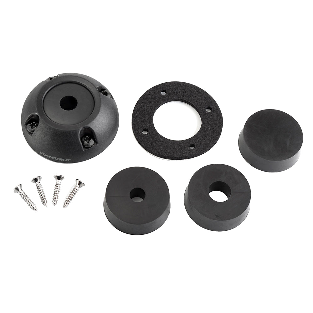 Scanstrut DS30-P-BLK vertical cable seals in black, 3-pack for wire management and weatherproof cable sealing.